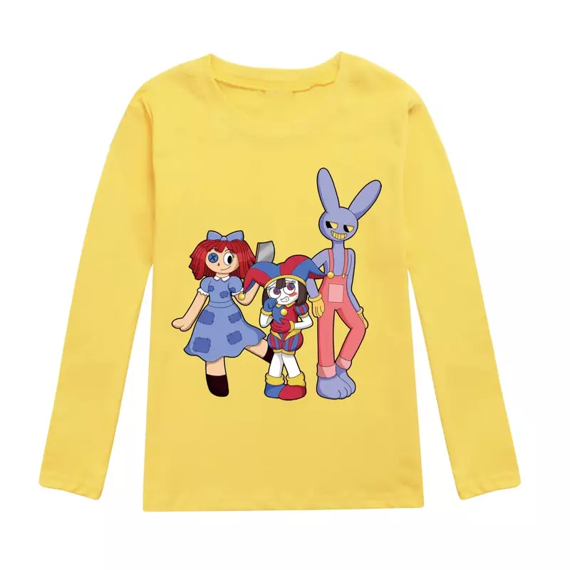 2024 New The Amazing Digital Circus Fashion Peripherals, Long-sleeved Cotton T-shirts for Boys and GirlS Summer  Sweatshirt