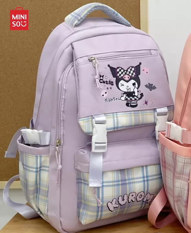 Sanrio Kuromi studentka słodkie nadruki dziewczynka o dużej pojemności popularny plecak szkolny plecak dla kobiet podróżujących Kawaii Cinnamoroll