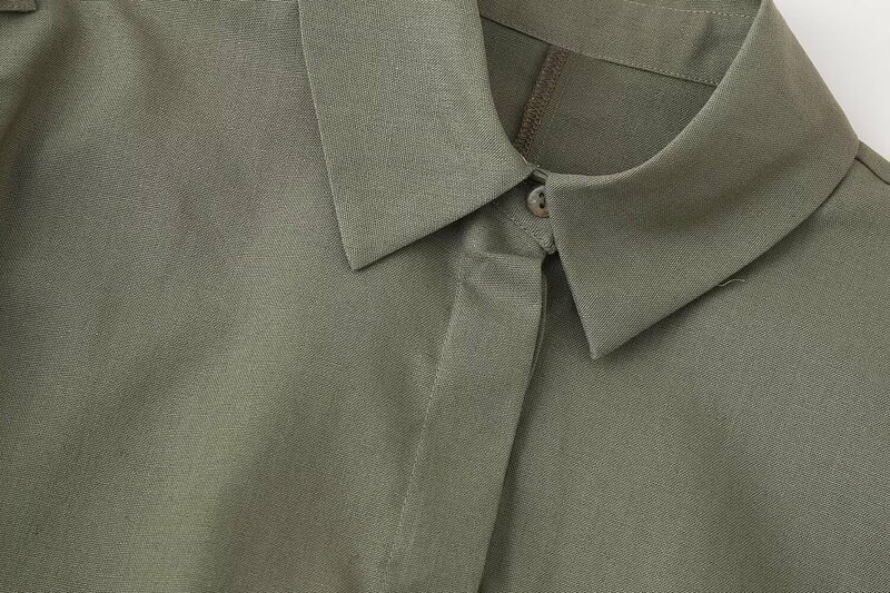 Anzug Damen 2-teilige 2024 neue Mode verstellbare Taille Kurzarmhemd Retro weibliche elastische Taille gerade Hosenanzug