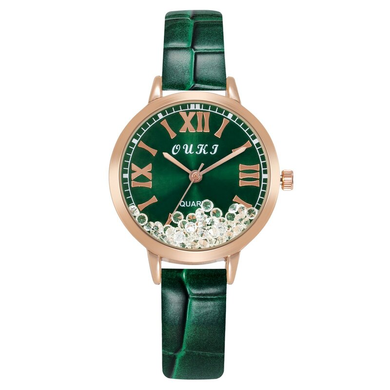 Conjunto de relógio de pulso quartzo princesa feminino, relógio impermeável preciso, luxo, alta qualidade, 2023