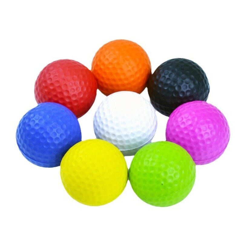 10 упаковок тренировочных мячей для гольфа, эластичных пенопластов, мягких тренировочных мячей для гольфа, мяч для упражнений,