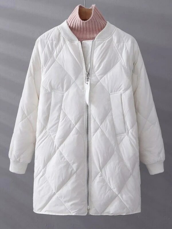 Cappotto imbottito in cotone da donna parka piumino invernale lungo cappotti caldi spessi piumino capispalla giacche 2023 primavera autunno inverno