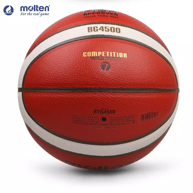 MOLTEN-Bola de basquete antiderrapante, couro PU, resistente ao desgaste, treinamento de jogo interno e externo, BG5000 oficial, original