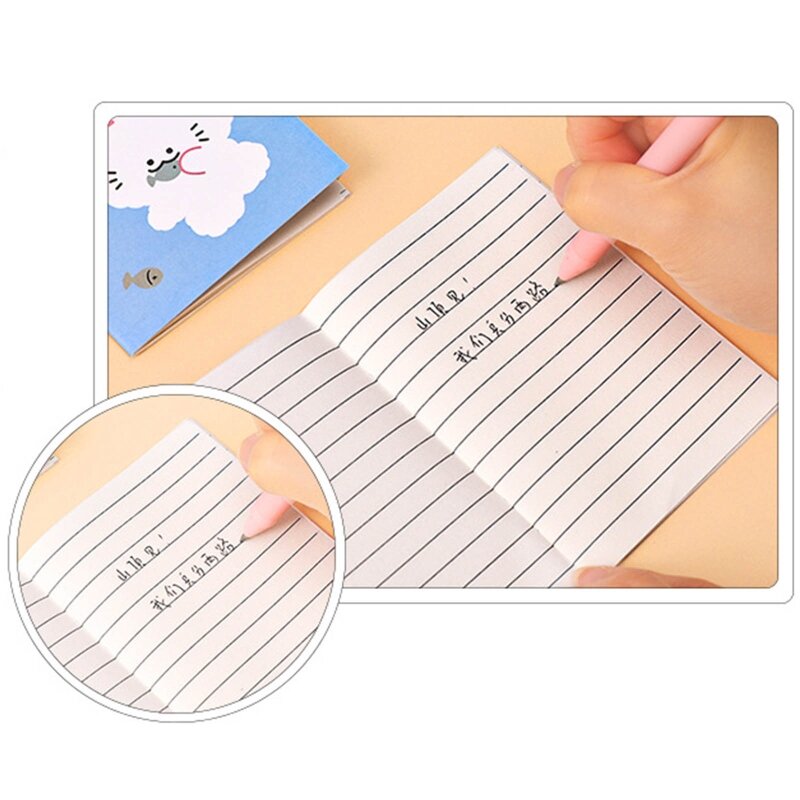 Cartoon Mini Pocket Notebook Lined Memo Notepad for Primary Students Child Gift
