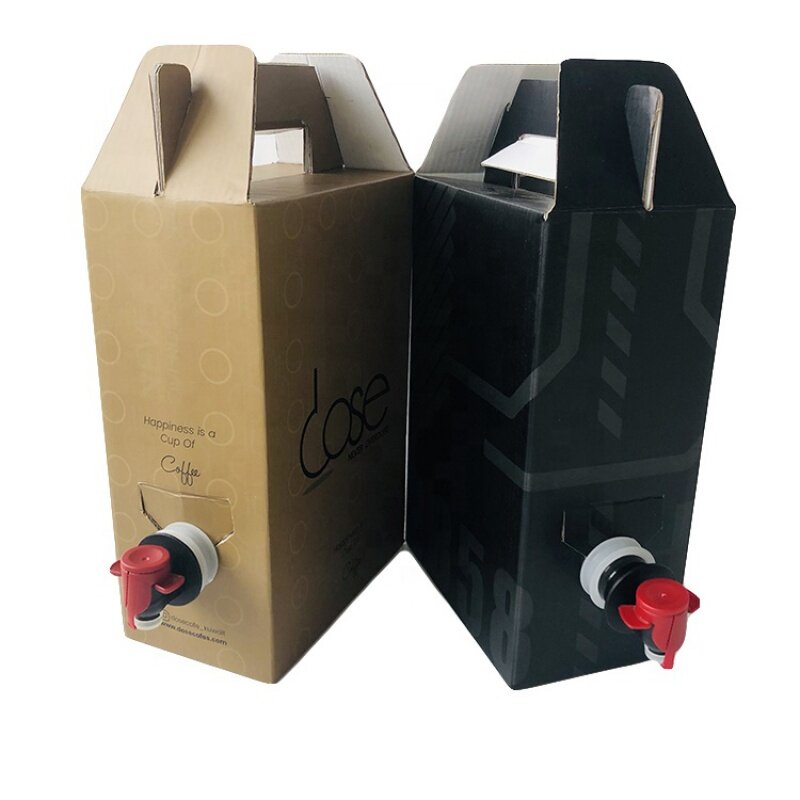 Customized product1L/2L/3L custom coffee box disposable coffee bag in box with dispenser