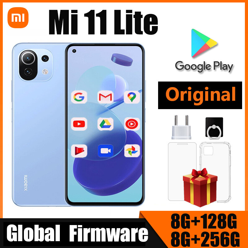 Мобильный телефон Xiaomi Mi 11 Lite, ранняя версия, AMOLED, Snapdragon 780G, 64 мп, полный экран 90 Гц