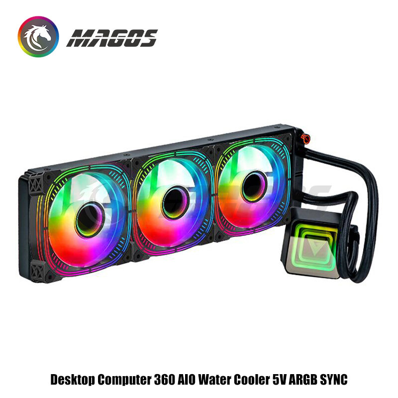1700 Gamer PC Cabinet 360 Watercooler ARGB Radiator Mirror Fan Optional DIY Cooler AM5 Water Cooling MOD