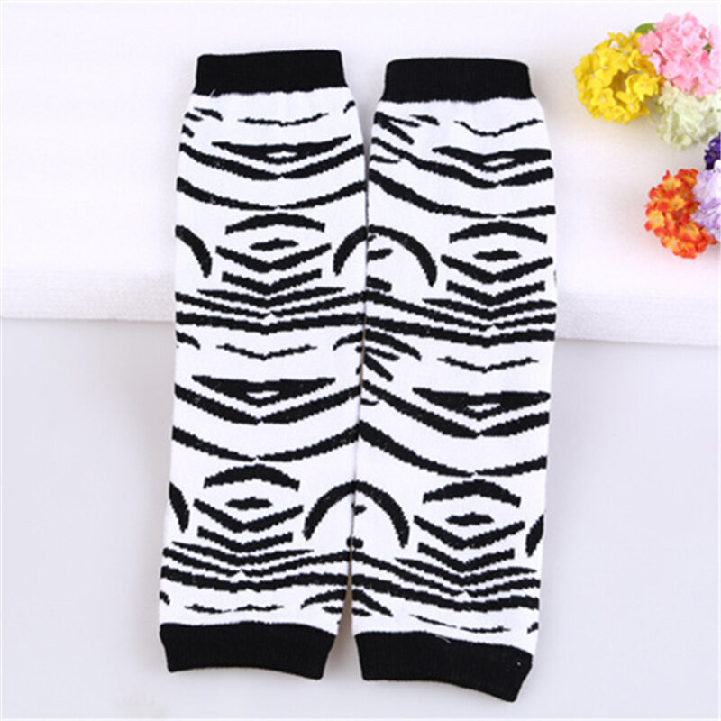 Baby Leg Warmers Baby Boys Girls Leggings Tights Toddler Knee-length Striped Striped Legwarmer Panda Black White Socks