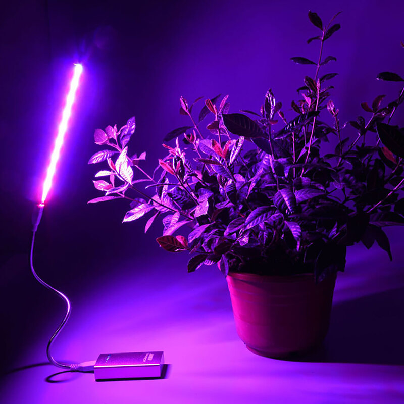 USB الطيف الكامل تنمو ضوء داخلي زراعة النبات مصباح ليد زراعة الدفيئة إضاءة بالأشعة تحت الحمراء العلاج مصباح زراعة النبات