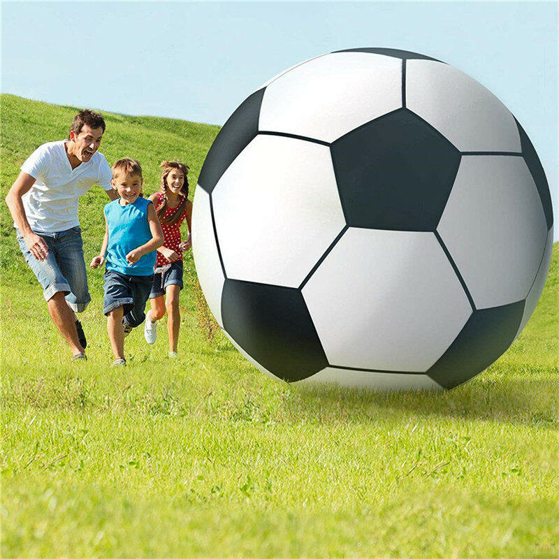 high-quality PVC Thickened giant inflatable beach ball football toys Outdoor grass soccer school kindergarten fun sports ball