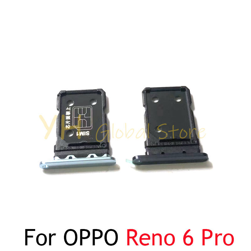 For OPPO Reno6 Reno 6 Pro Sim Card Slot Tray Holder Sim Card Repair Parts