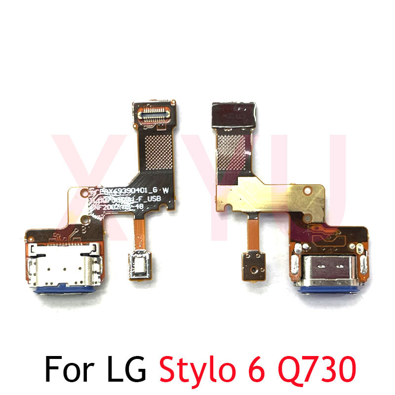 マイクコネクター,フレキシブルケーブルボード,Lg Stylo 4, 5, 6,q710,q720,q730に適したUSB充電ドックポート