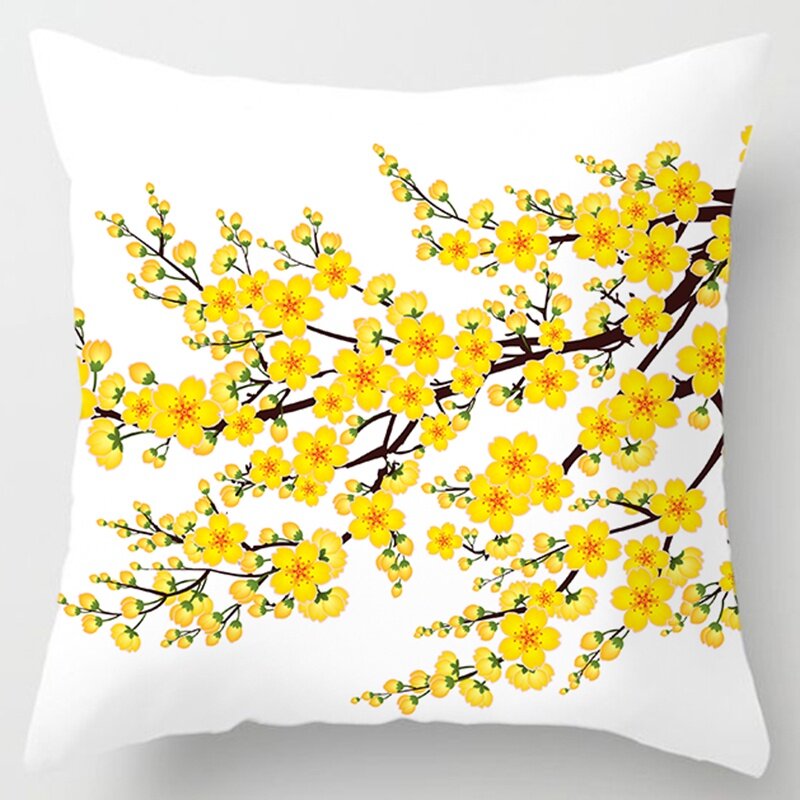 Moderna semplice fiore giallo federa casa divano federa lombare federa cuscino cuscino lombare