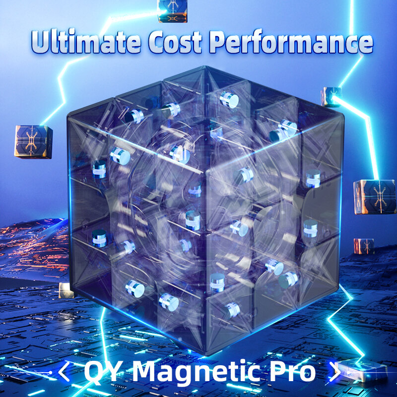 QiYi-Cubo mágico magnético profesional para niños, rompecabezas de velocidad M Pro, 3x3, 3x3x3, QY, 3x3, Original