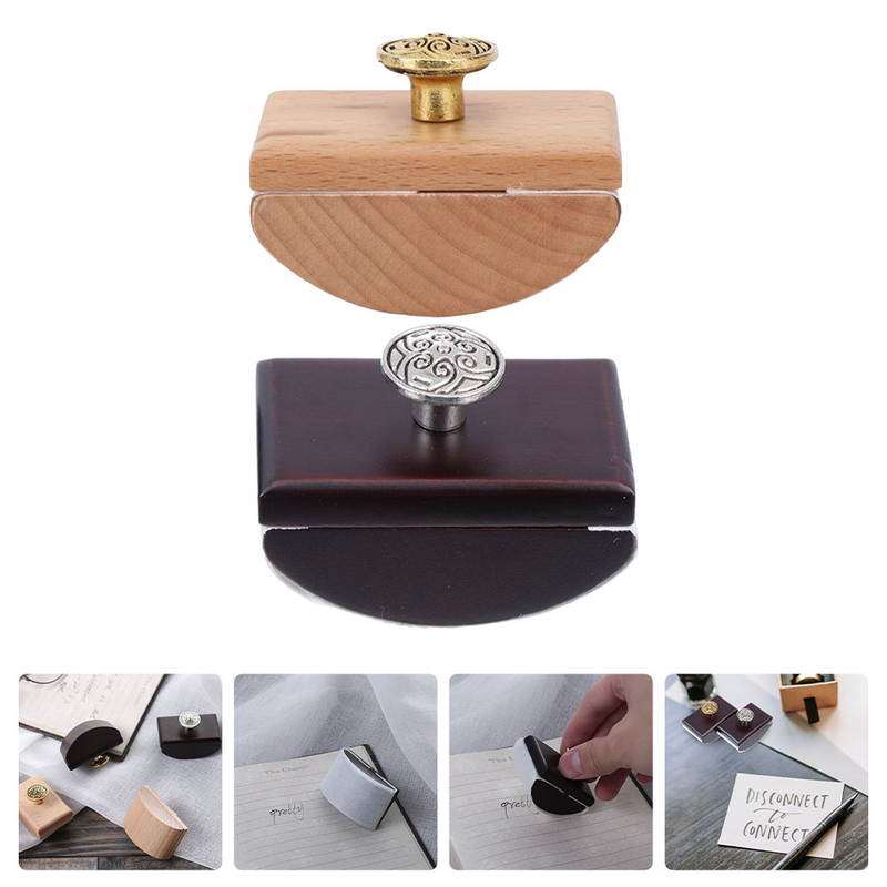 2Pcs Wooden Rockers Blotter Fountain Pen Ink Quick Drying Tools for Calligraphy Calligraphy Stamps