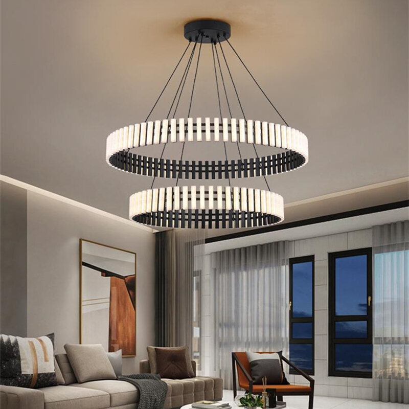 Современная Потолочная люстра в скандинавском стиле, светодиодная лампа для прихожей, спальни, столовой, виллы, комнатный подвесной светильник различных стилей в наличии