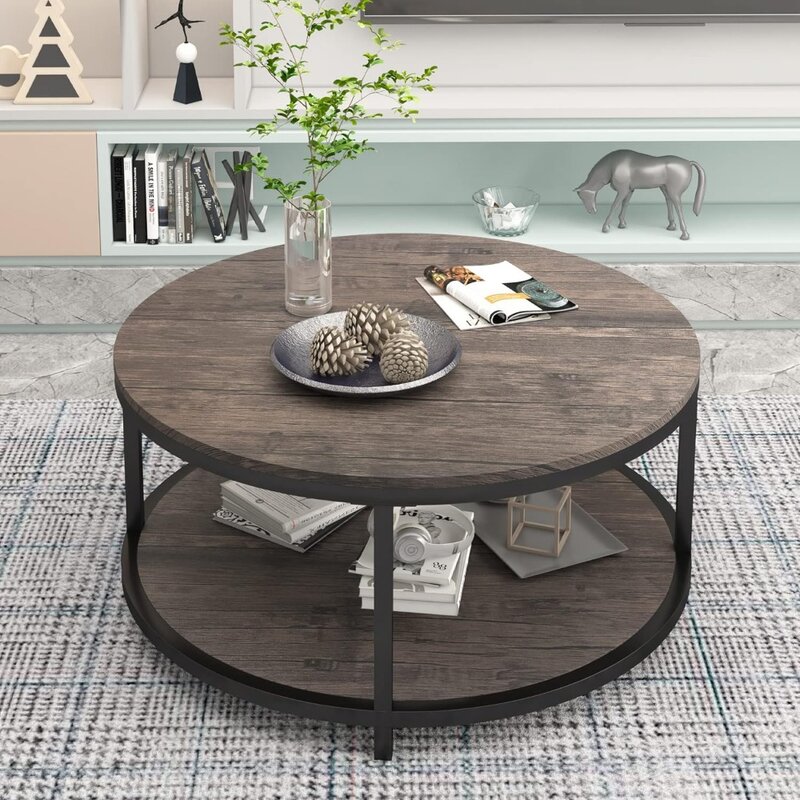 โต๊ะกาแฟขนาด36นิ้วสำหรับห้องนั่งเล่นโต๊ะกลมดีไซน์ทันสมัยสำหรับวางผังที่นั่งขนาดเล็กเฟอร์นิเจอร์คาเฟ่