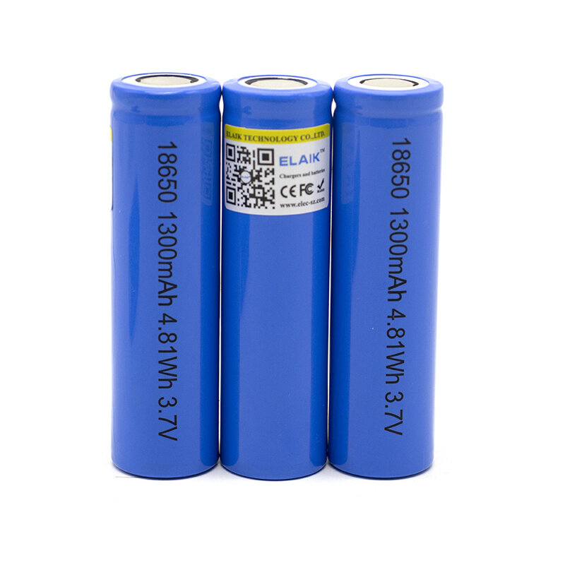 Bateria de armazenamento de energia, desempenho da bateria de lítio recarregável pode ser aplicado a uma ampla gama, 3.7V, 1200mAh, 18650