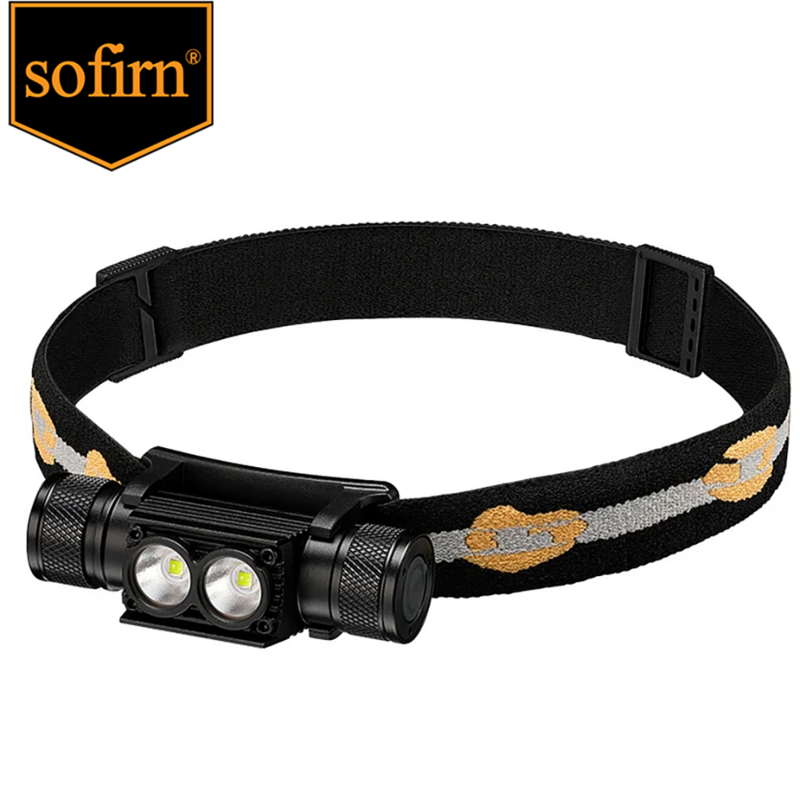 Sofirn-ミニLEDヘッドランプ,xml, 1200lm,白色光,充電式USB,18650, h25s