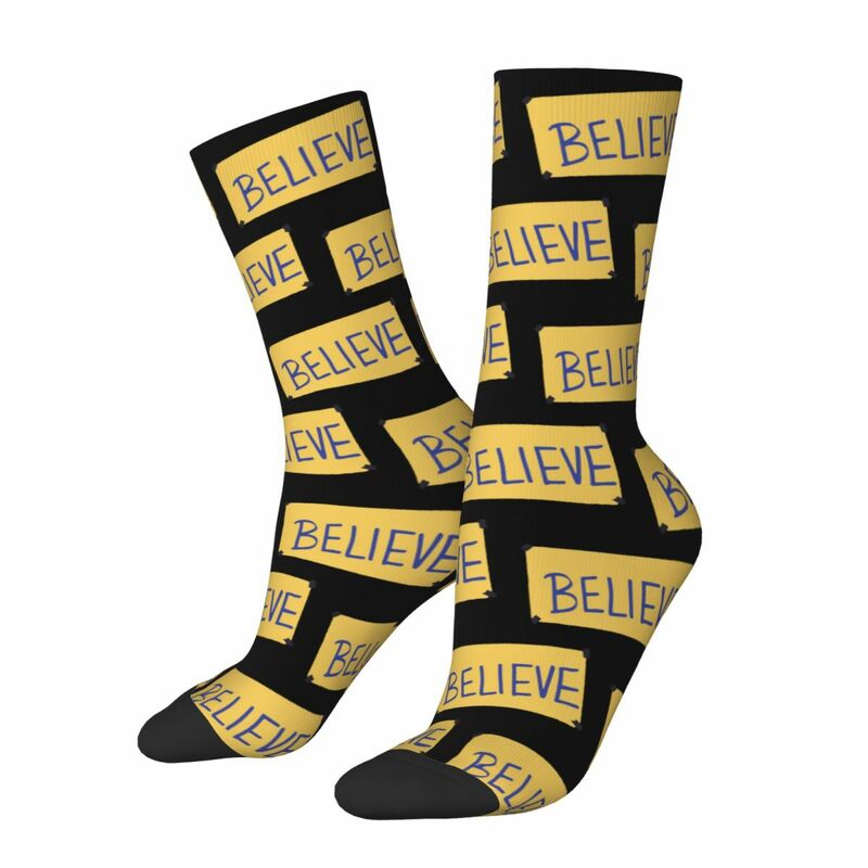 Ted Lasso-Believe Socks Harajuku High Quality Stockings All Season Long Socks Accessories for Man's Woman's Gifts