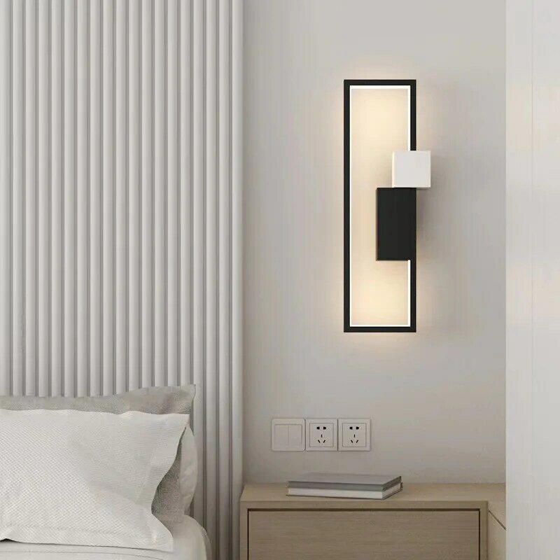 Lampu Dinding LED Nordic, lampu Led minimalis untuk ruang tamu, Kamar tidur, dekorasi samping tempat tidur, lampu dinding dalam ruangan