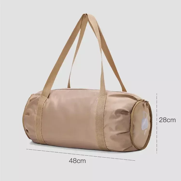 กระเป๋าฟิตเนสพับได้สำหรับทุกเพศ, กระเป๋าโยคะกันน้ำความจุขนาดใหญ่แบบพกพาได้ในระยะทางสั้นกระเป๋ากระเป๋าเดินทางสำหรับธุรกิจสะพายข้าง