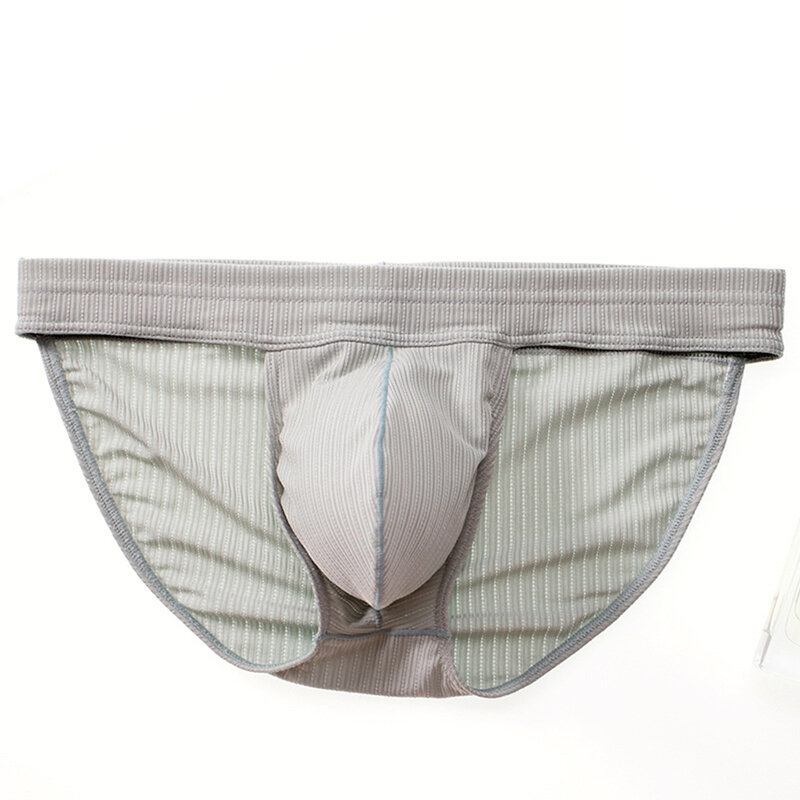 Men's Briefs Sexy G-string Underwear Low Waist Soft Panties U Convex Jockstrap Lingerie Bikini Comfortable Breathable Underpants