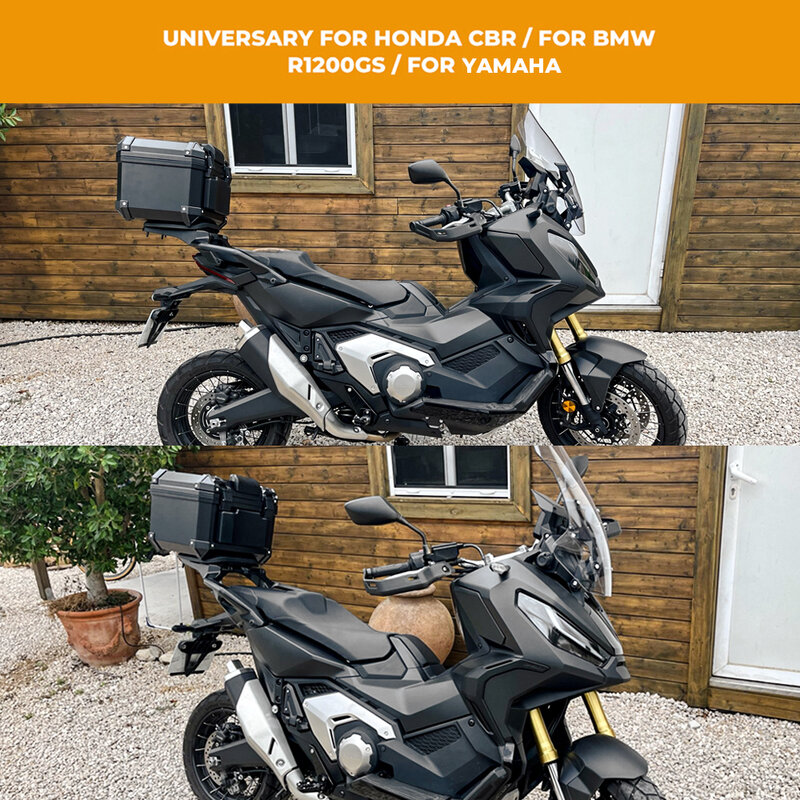 Kotak atas motor Universal bagasi belakang helm kotak bagasi kunci ekor kotak alat untuk Honda CB1000R CB650 CB500 Aksesori