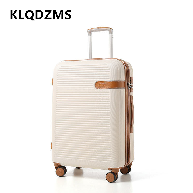 KLQDZMS 캐빈 여행 가방, PC 탑승 상자, 24 인치 28 인치 대용량 트롤리 케이스, 강력하고 내구성 있는 휴대 수하물, 20 인치