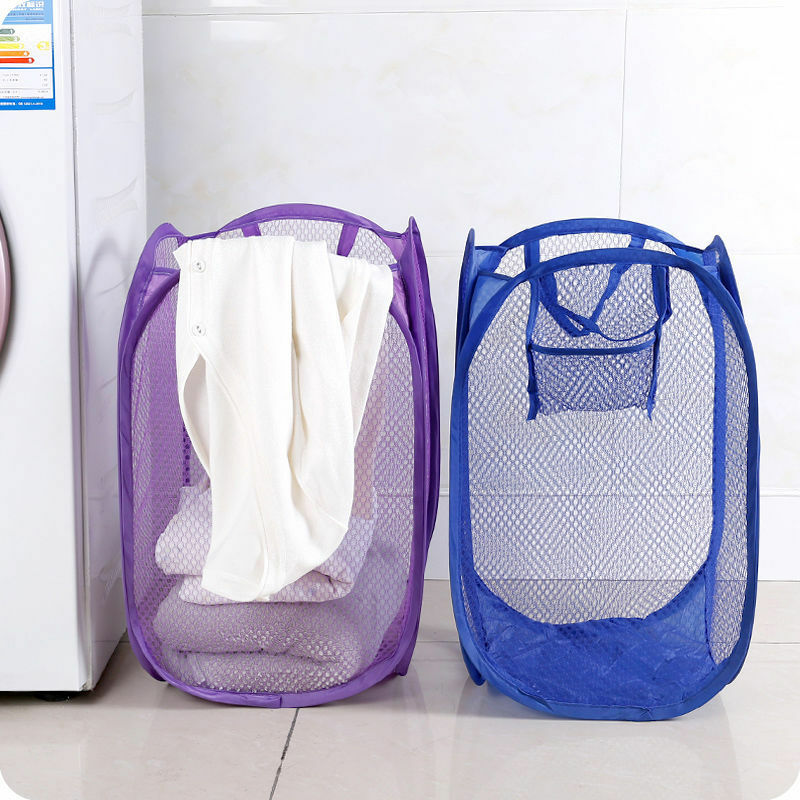 Wholesale Foldable Clothes Bag Toy Storage Baskets Folding Washing Bin Home Storage & Organization Collapsible Laundry Basket