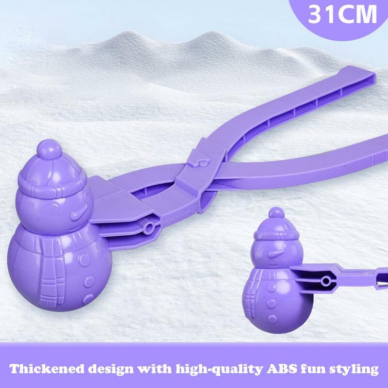 Snow Shaped Snowball Maker Clip Children Outdoor Plastic Winter Snow Sand Mold Tool For Snowball Fight Outdoor Fun Sports Toys