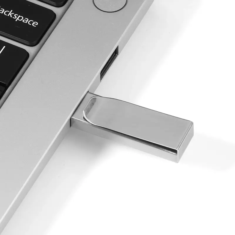 ไดรฟ์ปากกาคลิปโลหะขนาด128GB หน่วยความจำโลโก้ที่กำหนดเองได้ฟรี64GB แฟลชไดร์ฟ USB ความเร็วสูง32GB ความจุจริงแท่ง USB 16GB 8GB