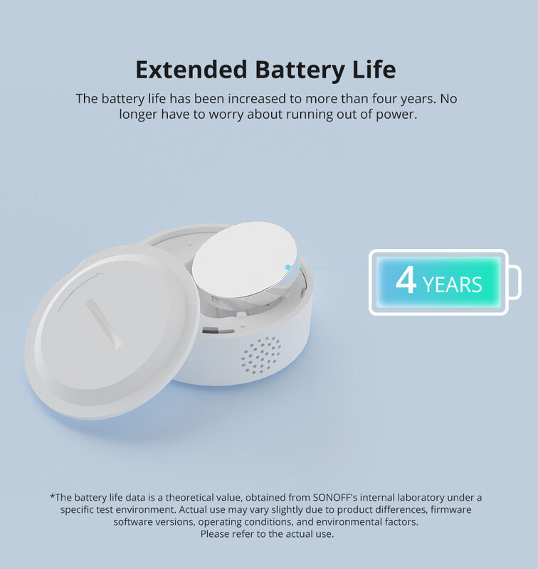 SONOFF-Sensor de temperatura y humedad Zigbee, SNZB-02P, Monitor de alta precisión para casa inteligente a través de EWeLink, funciona con Alexa y Google