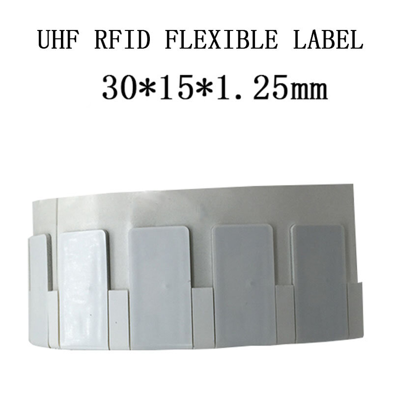 UHF ยืดหยุ่นป้าย Flectional กาวสติกเกอร์กระดาษทองแดงพิมพ์ MR6ชิป Rfid Anti-โลหะ: