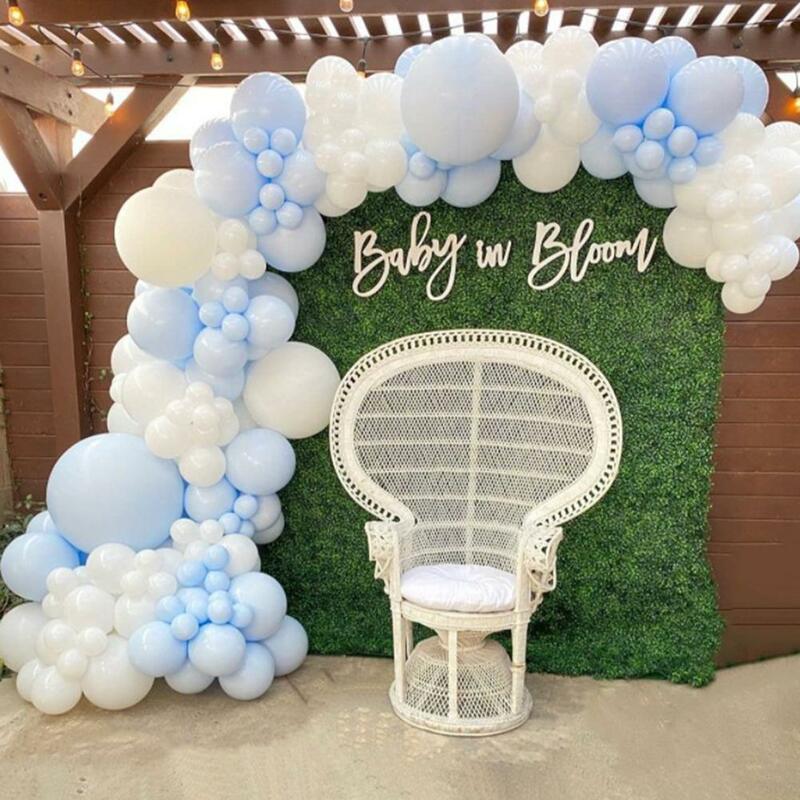 กลมกาวสีบอลลูนชุดอุปกรณ์ตกแต่งสำหรับงานแต่งงานวันเกิดวันวาเลนไทน์ Baby Shower
