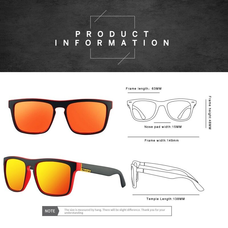 Gafas de sol polarizadas para hombre y mujer, lentes de sol polarizadas cuadradas de estilo Retro para conducir y pescar, de marca de lujo, UV400