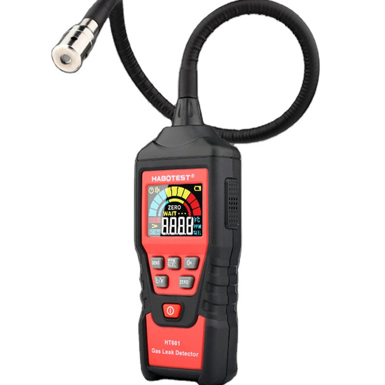 Upgrade2022NEW HT601B Professional Accurate Measurement Habotest HT601 Gas Leakage Detector For Combustible Gas with LCD Display