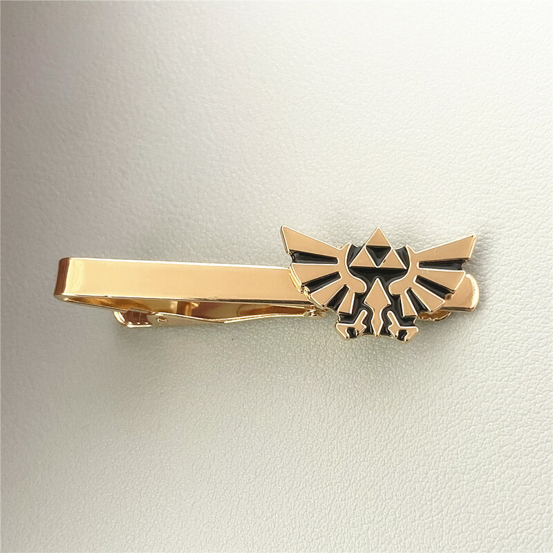JYYH Legend Classic Arcade Games Tie Clips Fashion Golden wings Cute butterfly Hailia Shield Metal Jewelry Small accessories Man
