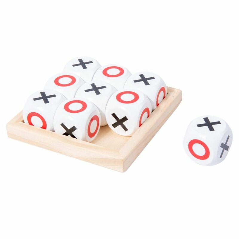 Tic Tac Puzzle jari kaki XO interaktif papan mainan papan permainan permainan permainan Orang Tua & anak wargame Montessori