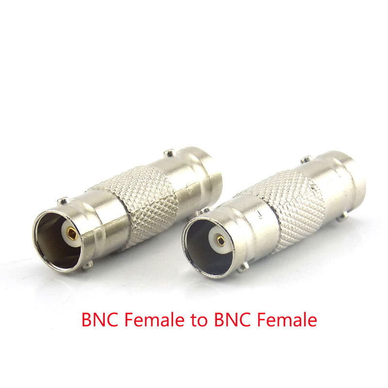 BNC fêmea para adaptador macho RCA, conector fêmea BNC, plugue para câmera CCTV do sistema, 2 pcs, 5 pcs, 10pcs