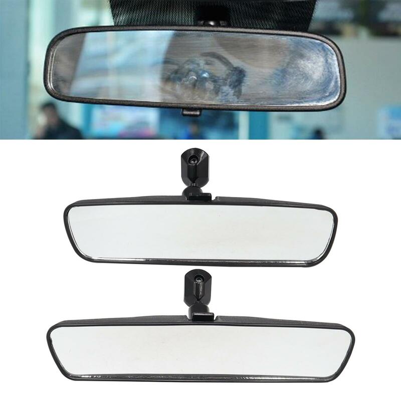 Espelho largo ajustável do Rearview do ângulo, espelho retrovisor engroçado do carro preto