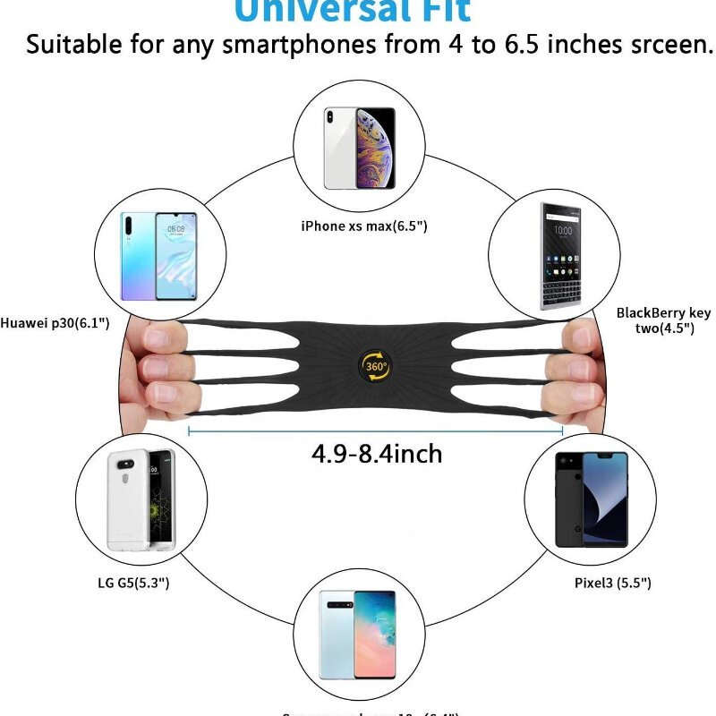 Universele Siliconen Fiets Telefoon Houder Motorfiets Voor Iphone 13 Pro Max 7 8 Plus X Xr Mobiele Telefoon Stand Fiets Gps Clip Mount