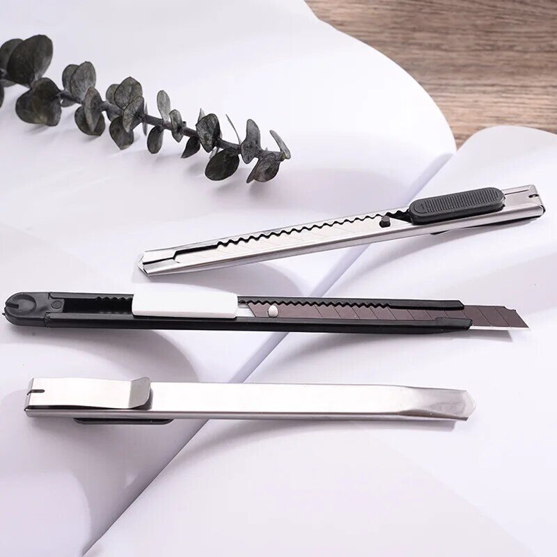 Stainless Steel Utility Knife Multi-Purpose Paper Cutter Portable Student Stationery Detachable Office Supplies Letter Opener