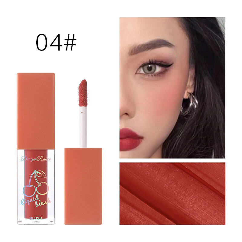 Smooth Liquid Blush Velvet Matte Face Blusher Waterproof Pink Rouge Easy To Color Face Beauty Korean Makeup for Women