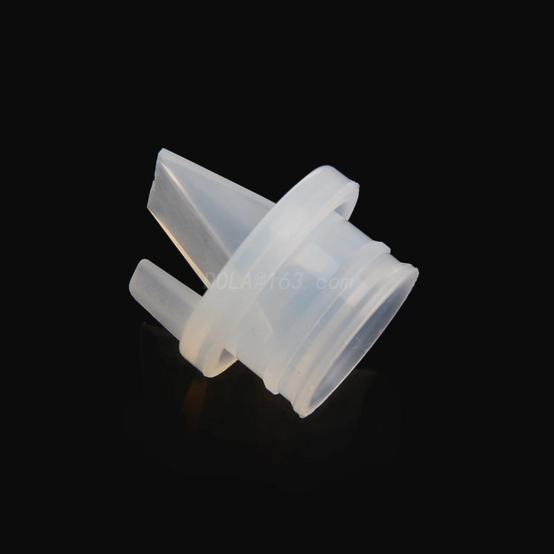 Cor sólida silicone backflow para proteção da bomba de mama acessórios duckbill para válvula para bombas de mama elétrica manual