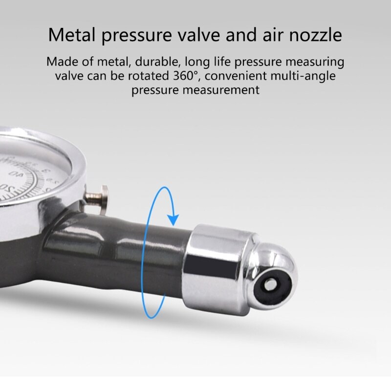 Medidor prueba presión para neumáticos coche, vehículo, Motor, 0-100PSI, SUV, D7WD