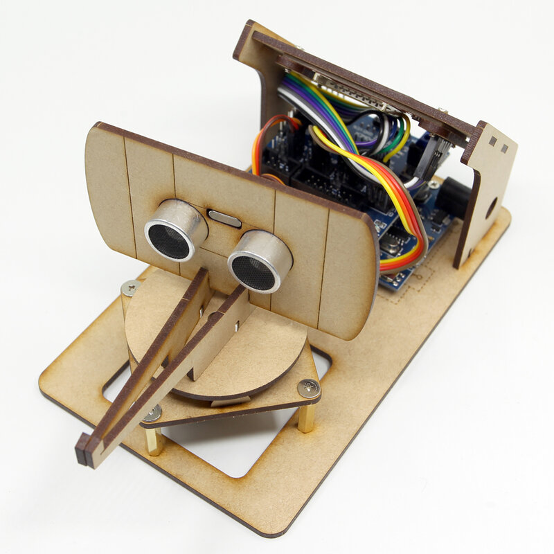 Mini Radar Detection Robot With TFT Screen to Ultrasonic Radar For Arduino Robot DIY Kit Open Source Programmable Toys STEM Toys