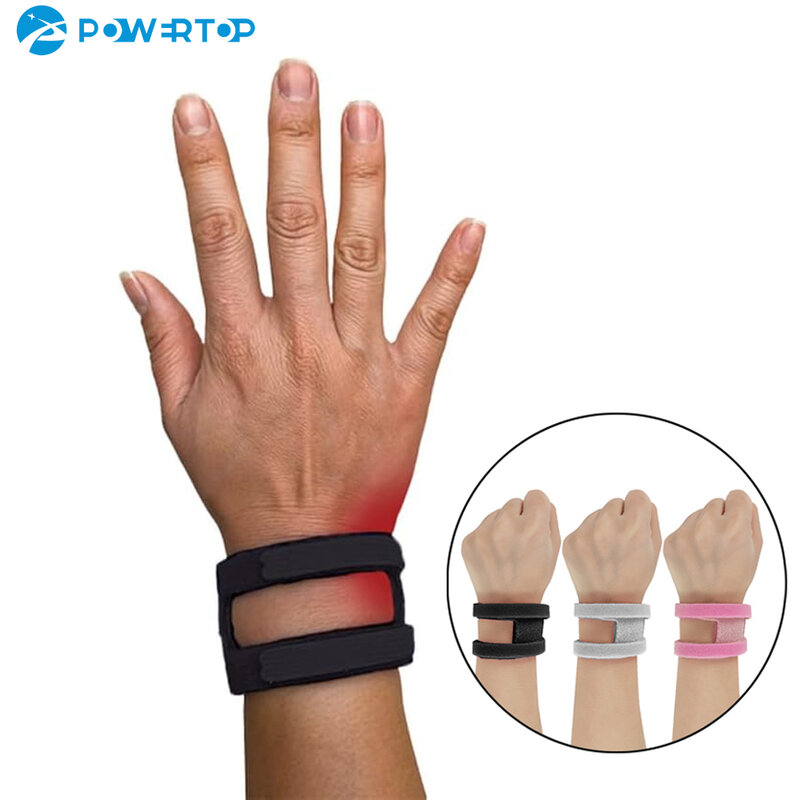 1 buah gelang tangan Yoga olahraga lunak tipis dapat disesuaikan gelang nyeri TFCC penjepit cedera penahan kebugaran pelindung keseleo