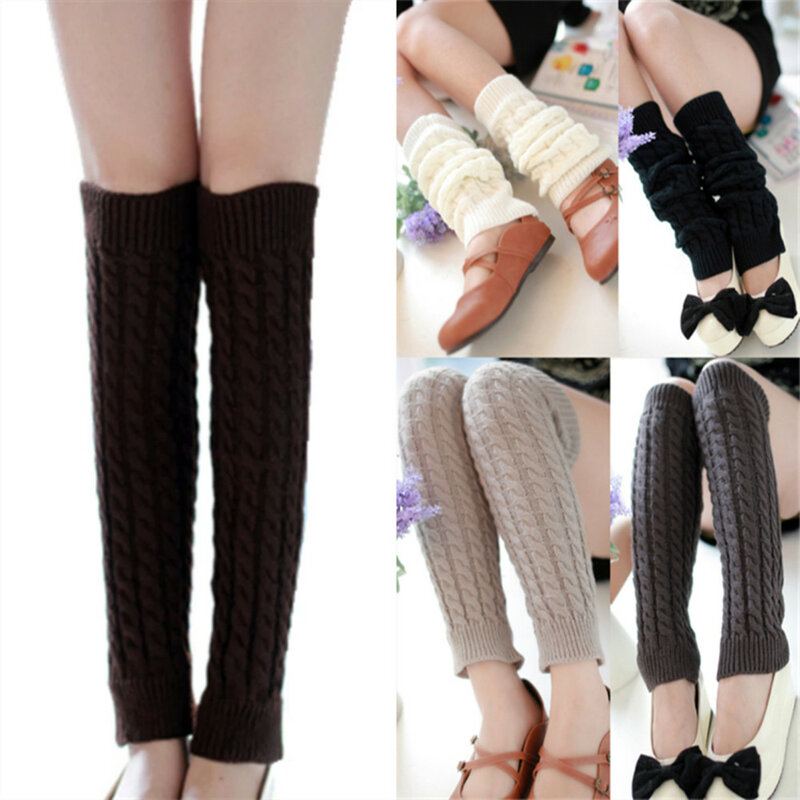 Ladies Winter Knitted Leg Warmers Boot Cuffs Trim Toppers Leg Warmers ST005