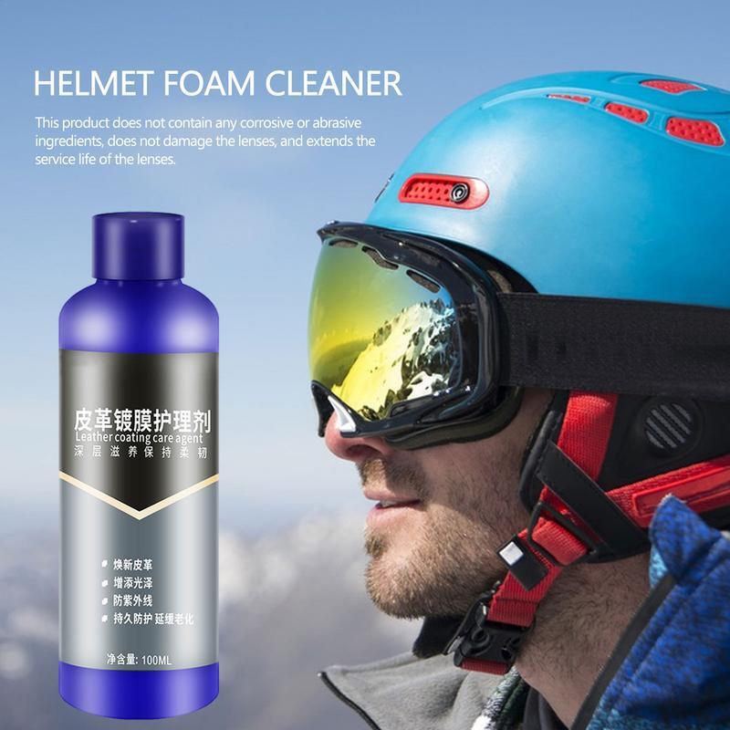 Motorcycle Cleaning Spray No Rinse Windshield Cleaner Headlight Cycling Hat Protective Gear Gloves Headgear Cleaning For bikes